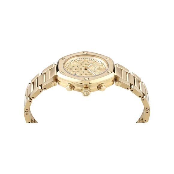 Philipp Plein The Hexagon Chrono Bracelet Watch Gold Mens - Picture 2 of 6